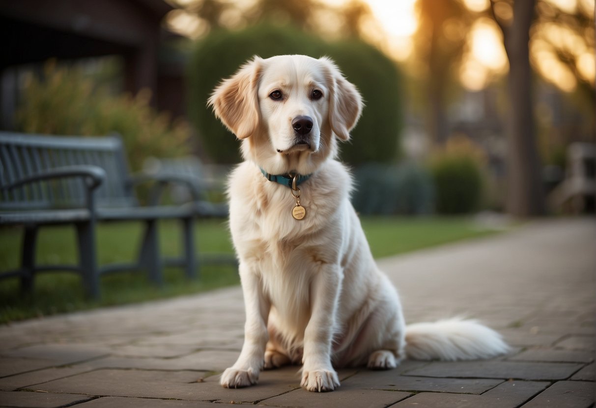 A wagging tail, relaxed body posture, and friendly eye contact from the dog indicate a good fit for your home